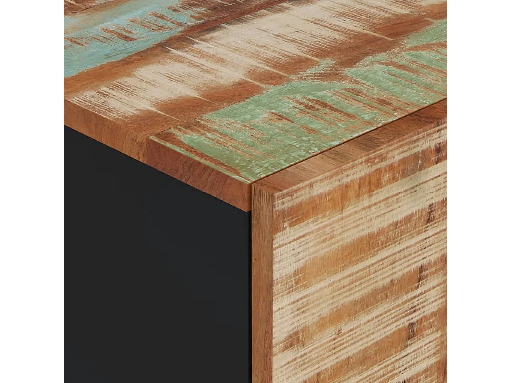 Armoire de salle de bain 38x33x58cm bois massif de récupération