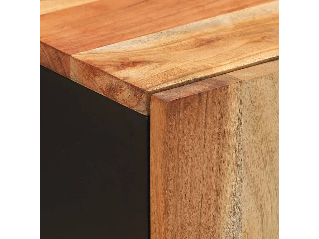 Armoire de salle de bain 38x33x58 cm bois massif d'acacia