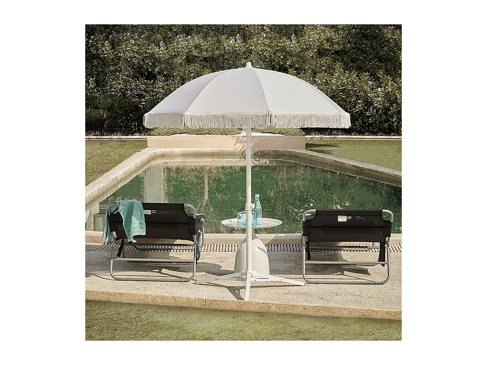 Set van 2 ligstoelen, opvouwbare tuinterrasstoelen, verstelbare, opvouwbare en verstelbare campingstoelen - zwart ogs35-sch x2sobuy®