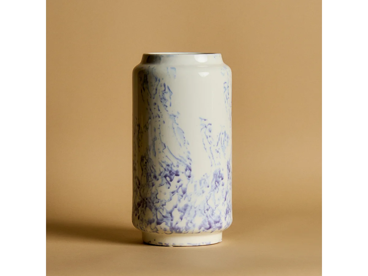 Vase Marbre Grand Format - Blanc