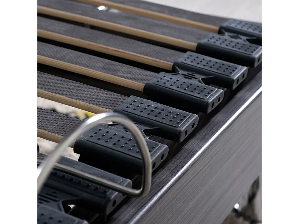 Ensemble relaxation S62 + Matelas Mousse Myriade - 5 zones - 2x80x200 - Gris