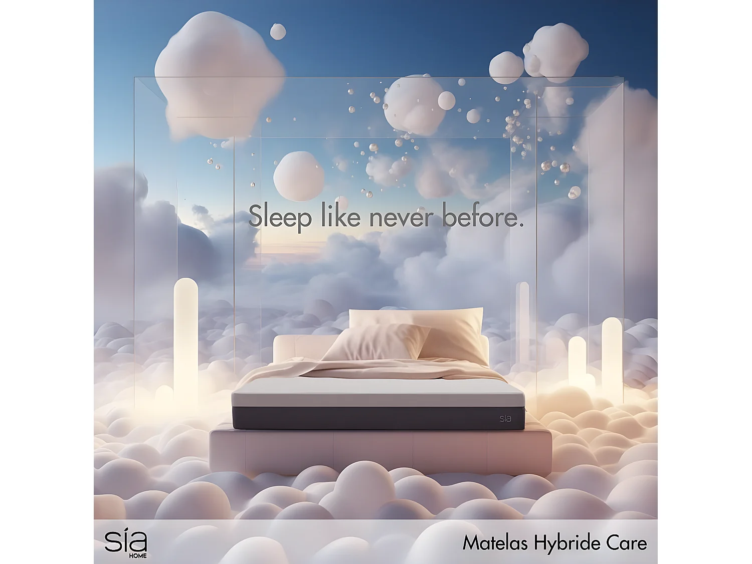 Matelas ressorts ensachés et mousse à mémoire de forme 160x200cm