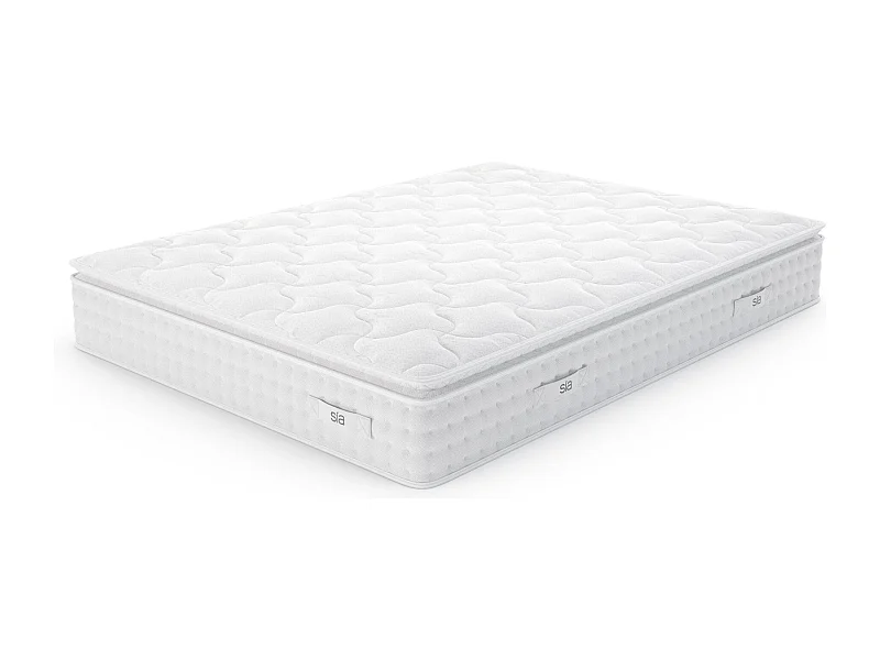 Matelas ressorts ensachés et mousse à mémoire de forme 180x200cm HYBRIDE PREMIUM CLOUD