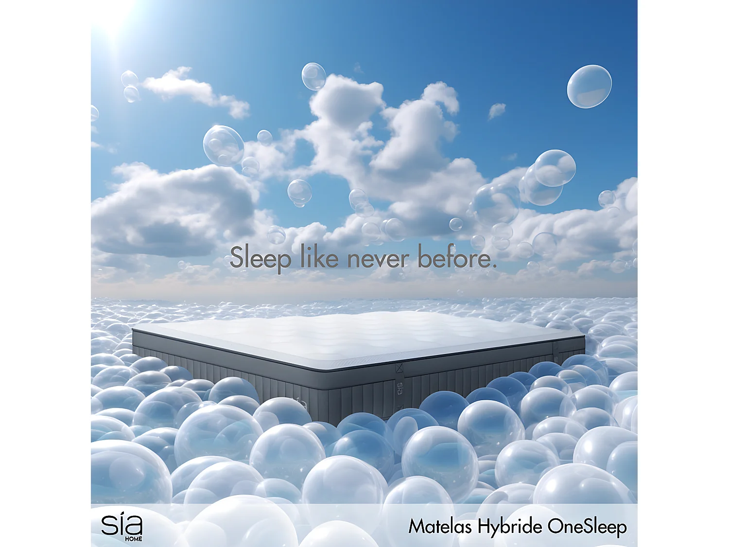 Matelas ressorts ensachés et mousse à mémoire de forme 160x200cm