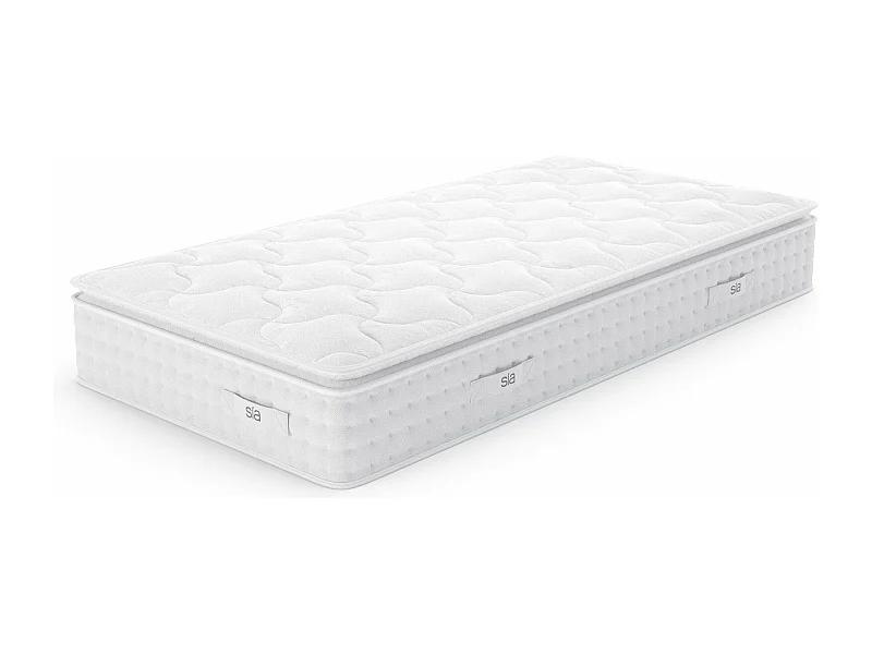 Matelas ressorts ensachés et mousse à mémoire de forme 90x200cm HYBRIDE PREMIUM CLOUD