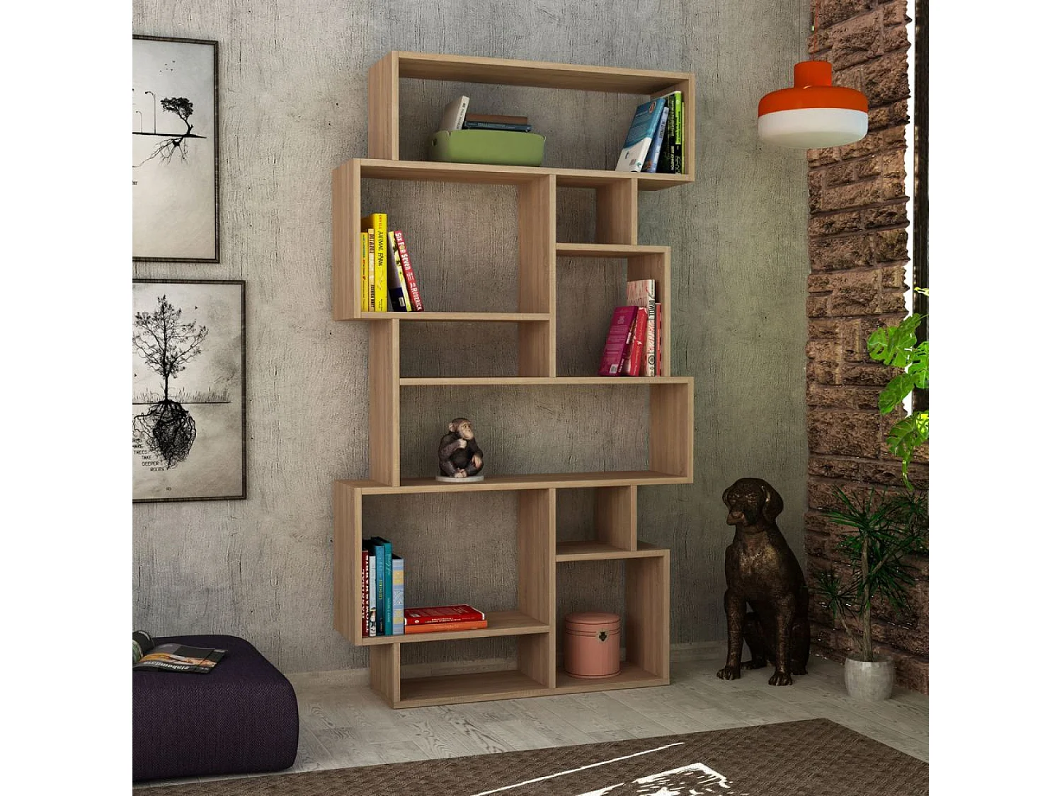 Muebles de estanterías de madera SKOG