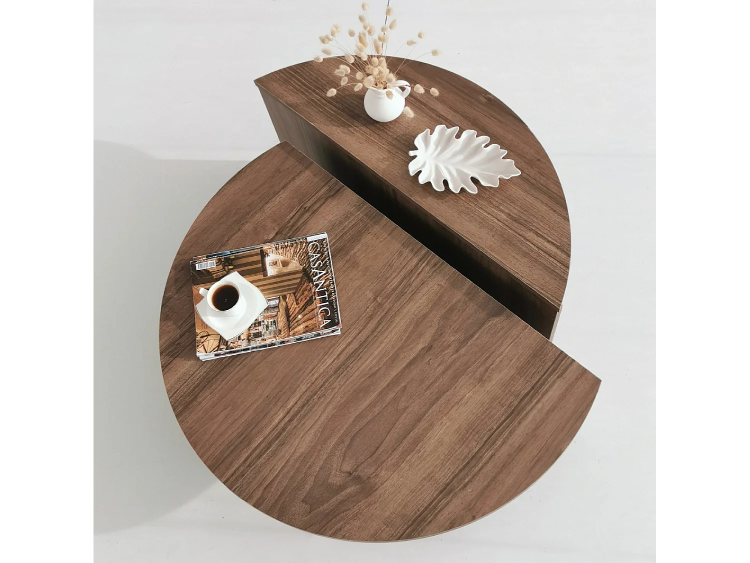 Tavolino modulare color noce MILA