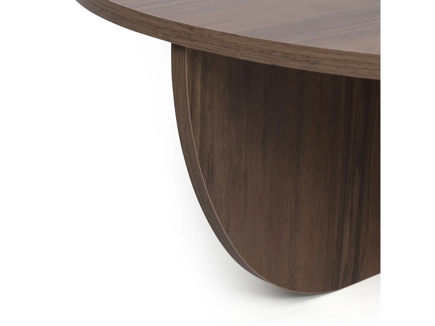 Mesa de café modular color nogal MILA