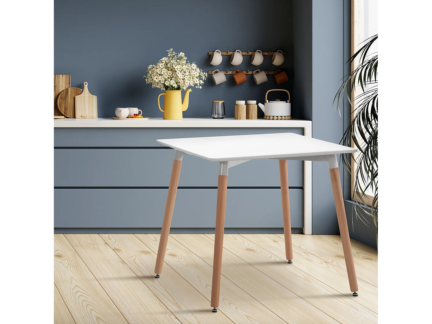 Table de cuisine Viborg 80 cm - Blanc75.00