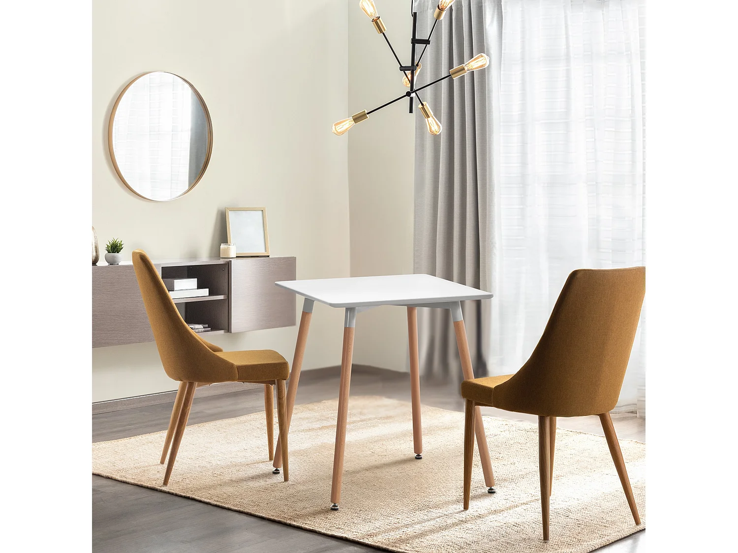 Table de cuisine Viborg 60 cm - Blanc70.00