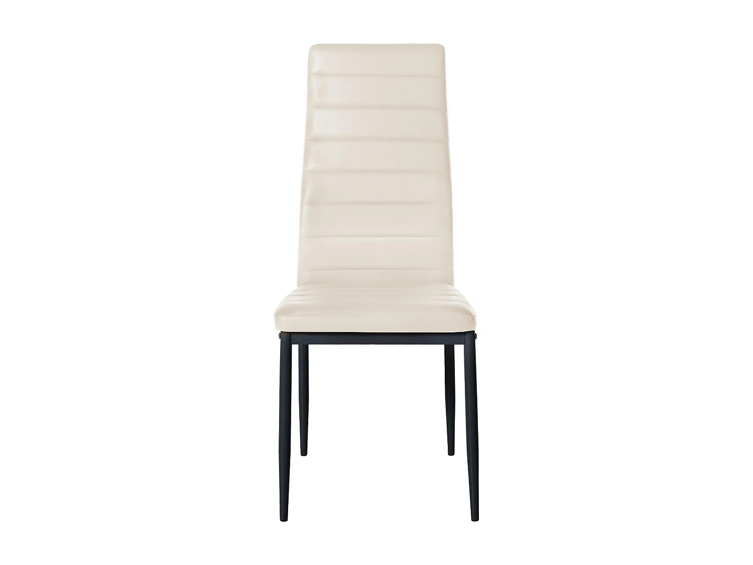 Eetkamerstoelen - Kunstleer - creme - Mayfair
