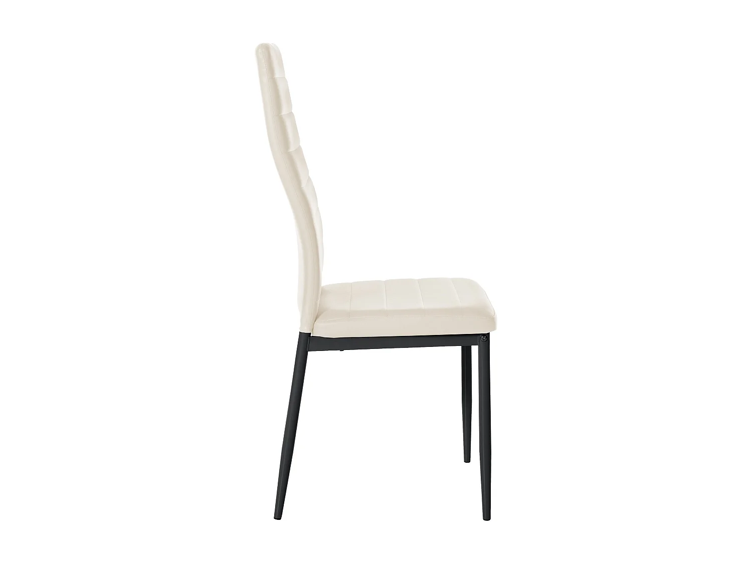 Eetkamerstoelen - Kunstleer - creme - Mayfair