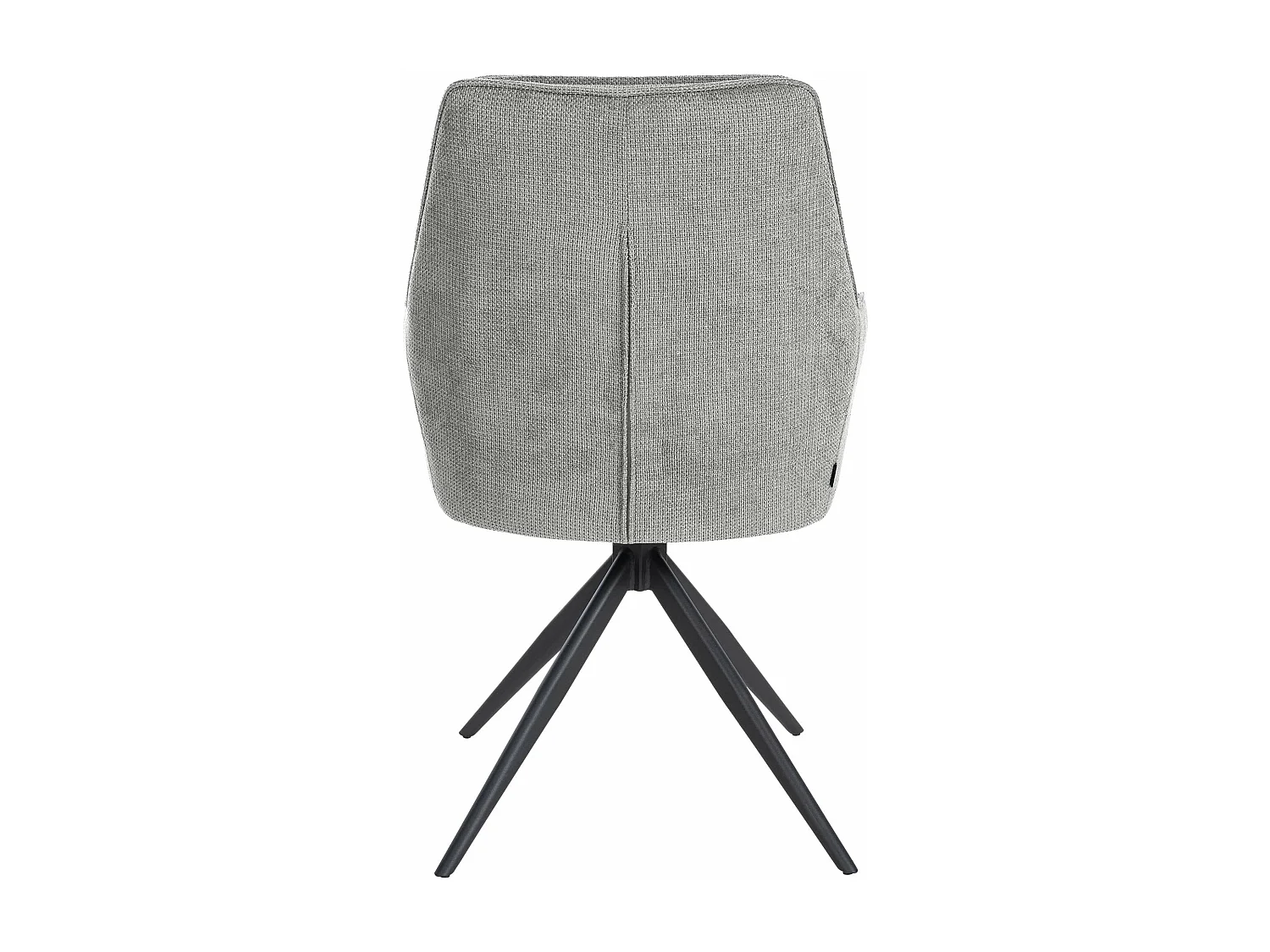 Stoel met armleuningen - Metaal & antiek licht - grijs - Jules