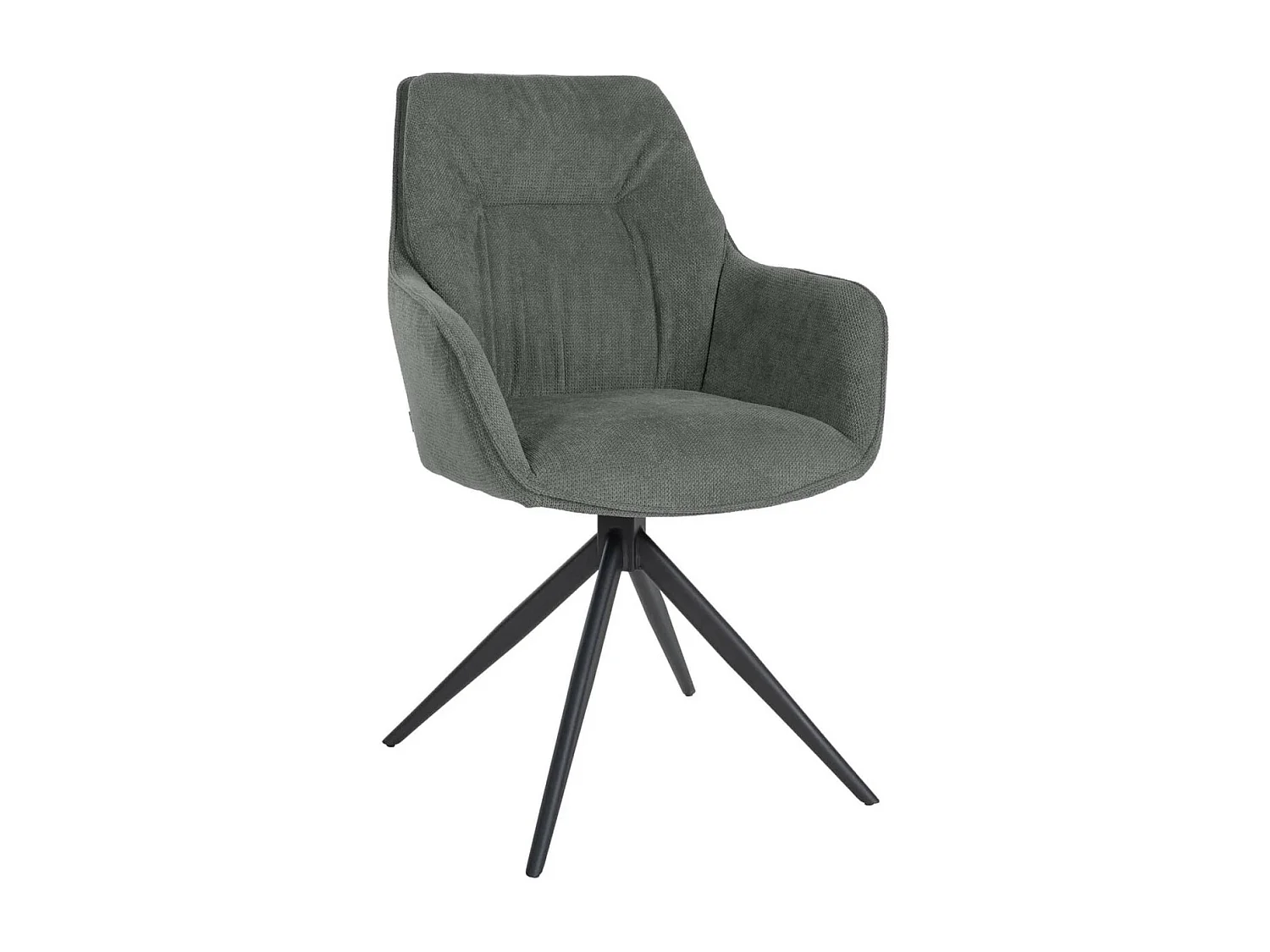 Fauteuil pivotant en tissu Jules - Gris91.00