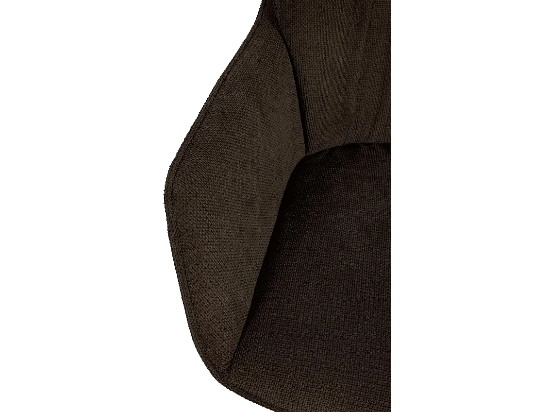 Fauteuil pivotant en tissu Jules - Marron91.00