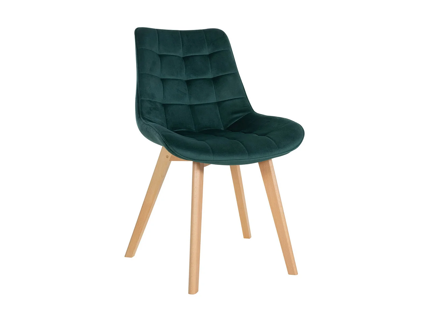 Eetkamerstoelen - Fluweel & zwart - groen - Brook