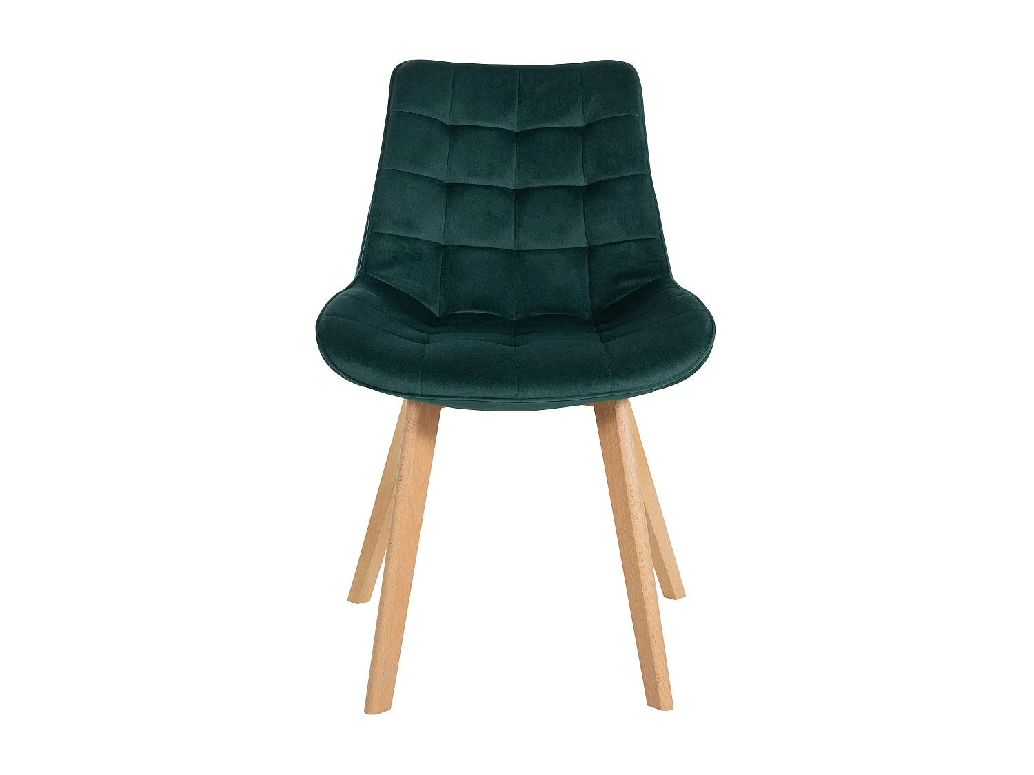 Eetkamerstoelen - Fluweel & zwart - groen - Brook