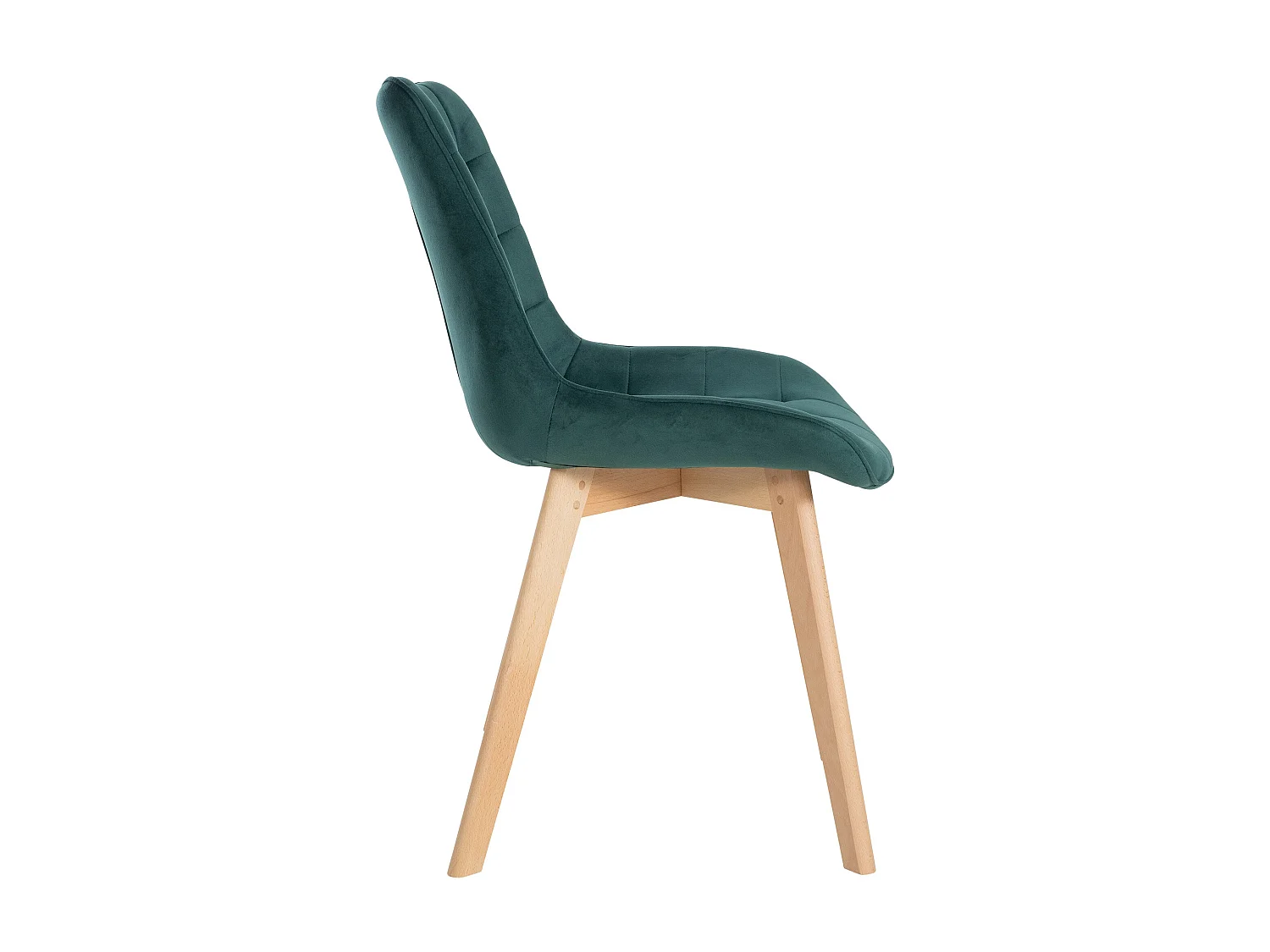 Eetkamerstoelen - Fluweel & zwart - groen - Brook