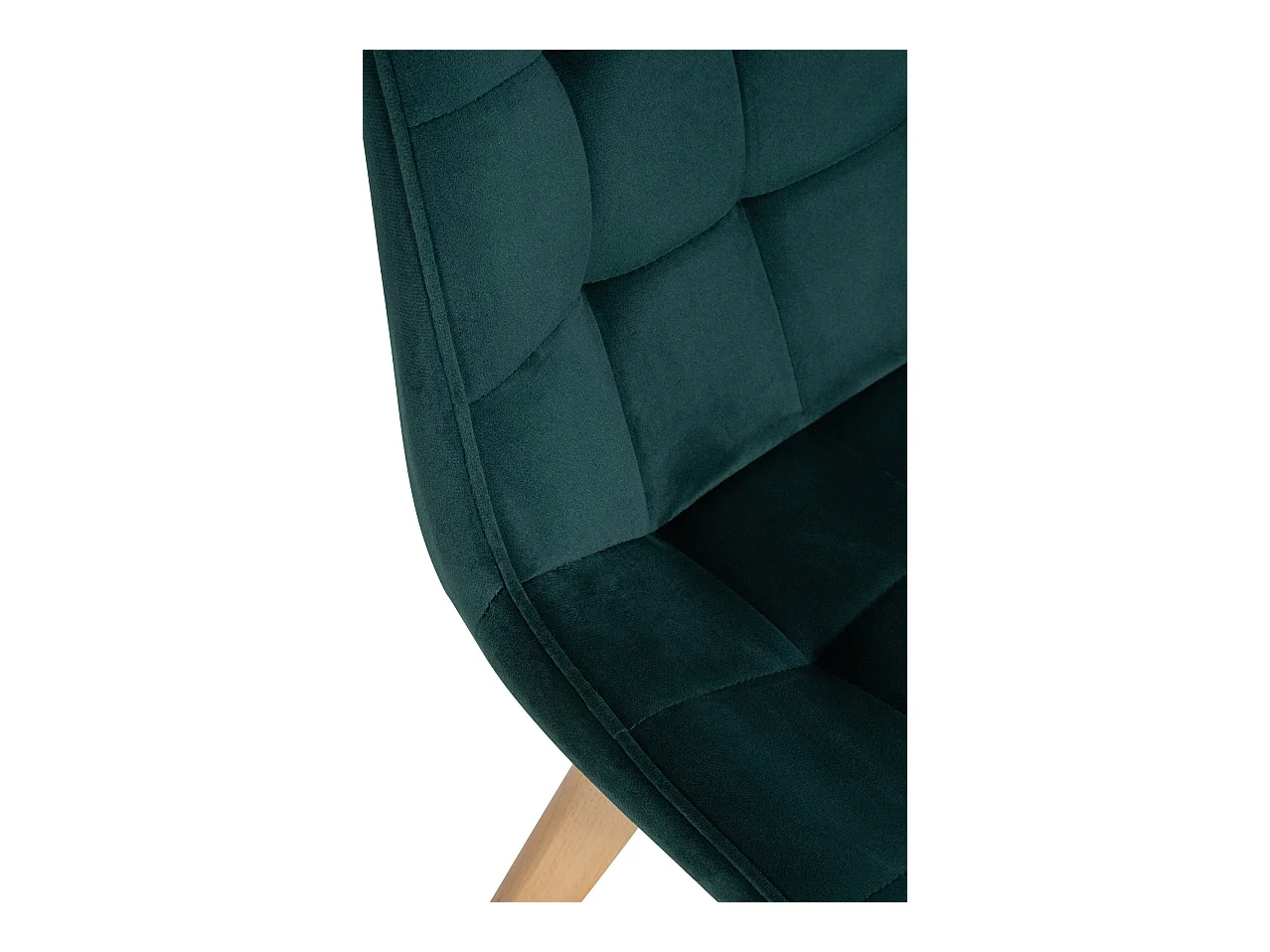 Eetkamerstoelen - Fluweel & zwart - groen - Brook