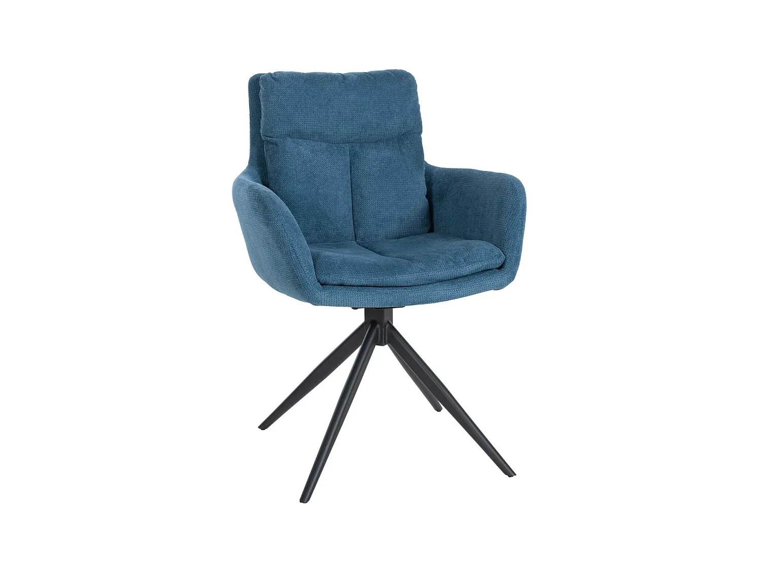 Fauteuil pivotant en tissu Vilas - Bleu88.00