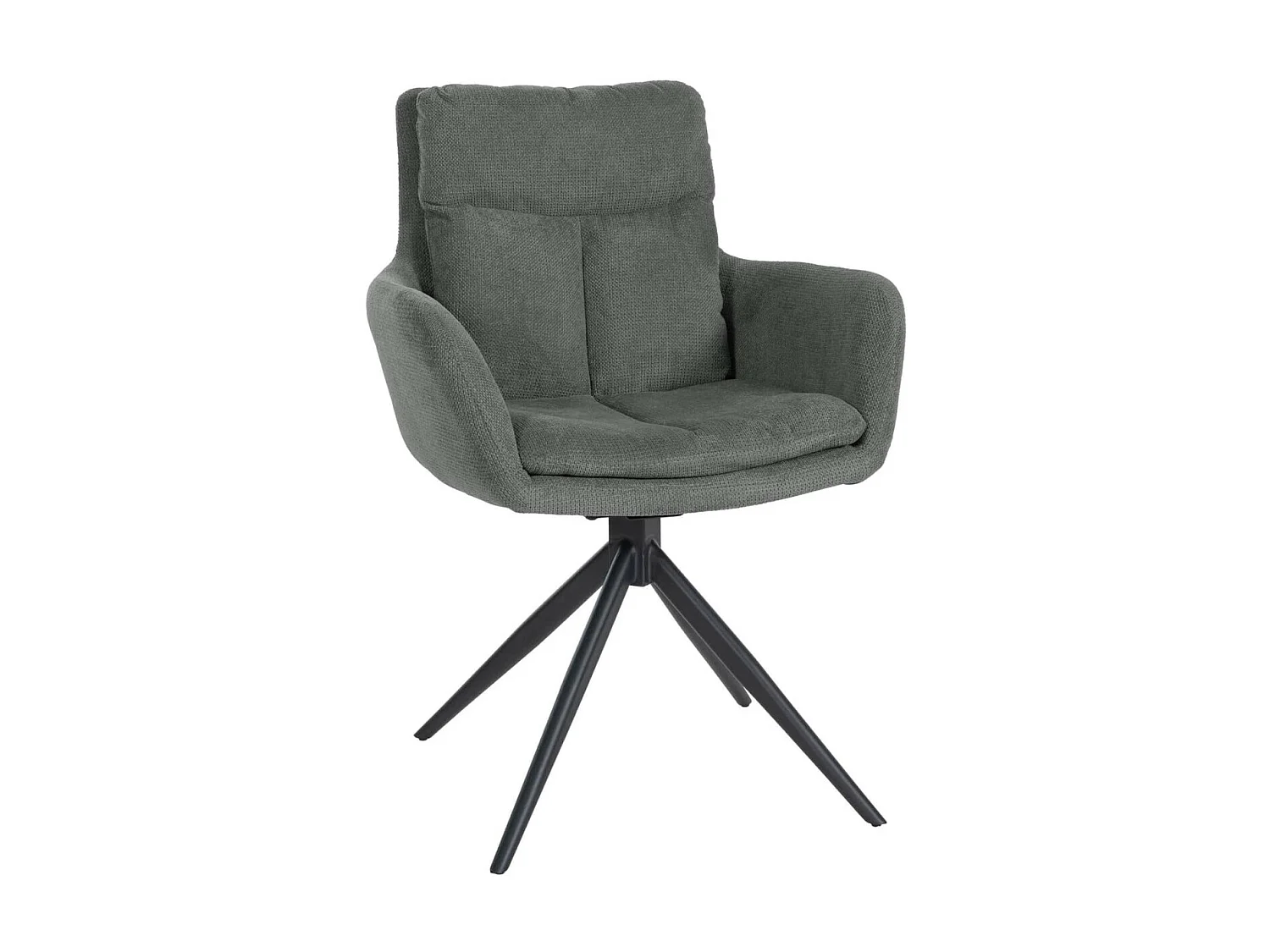Fauteuil pivotant en tissu Vilas - Gris88.00
