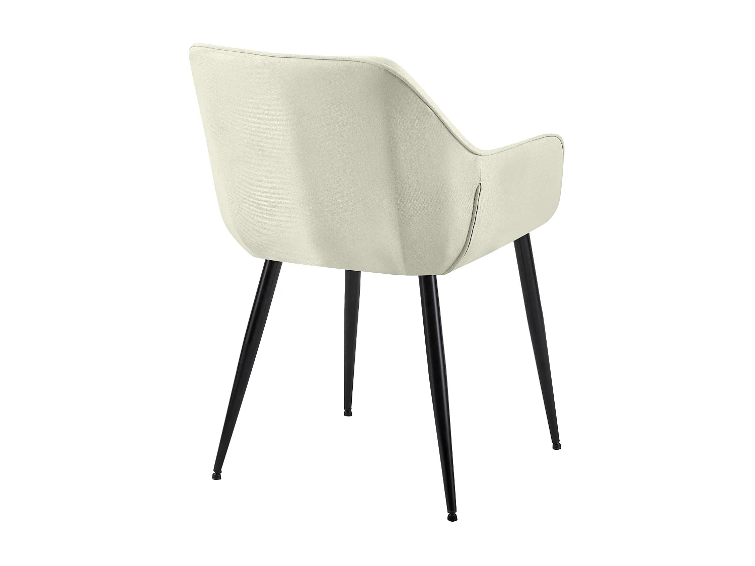 Stoel met armleuningen - Stof - creme - Vessa