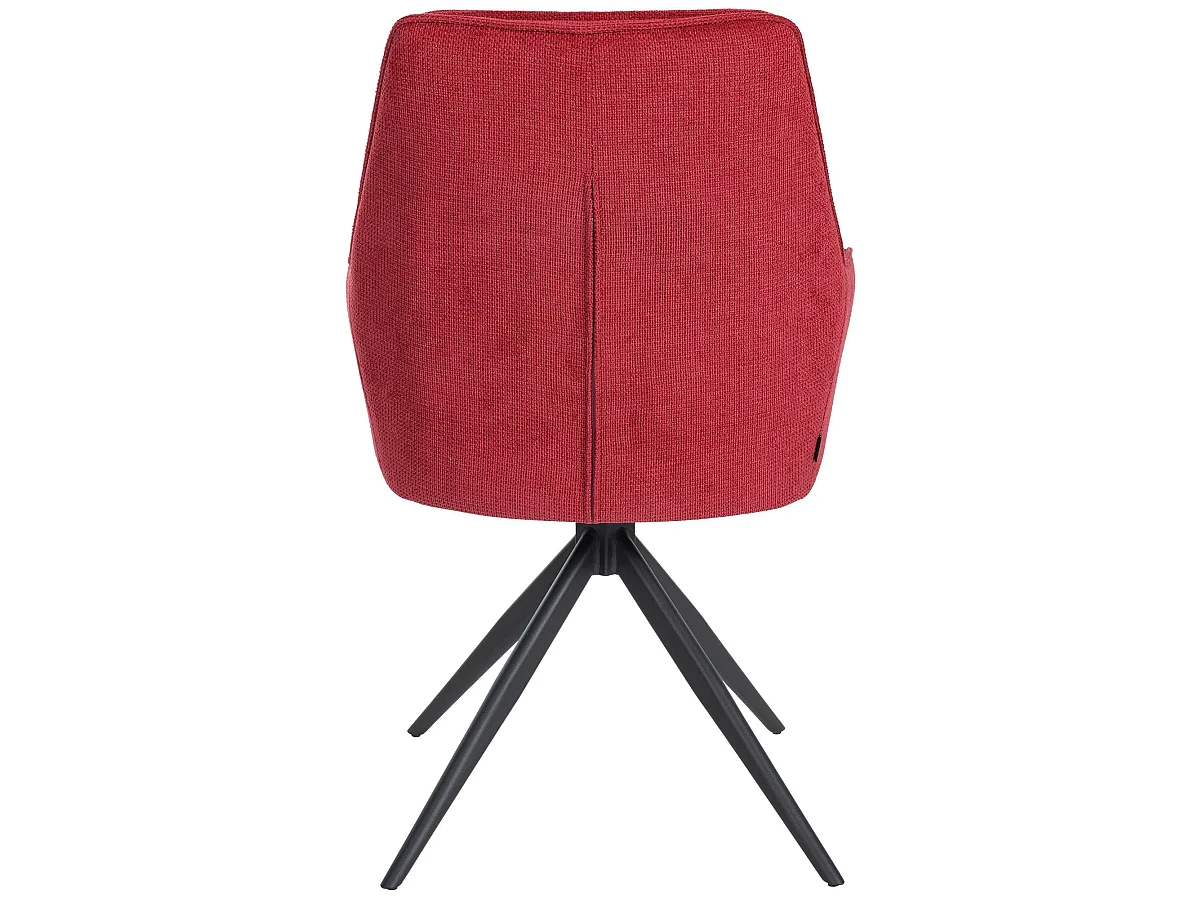 Fauteuil pivotant en tissu Jules - Rouge91.00
