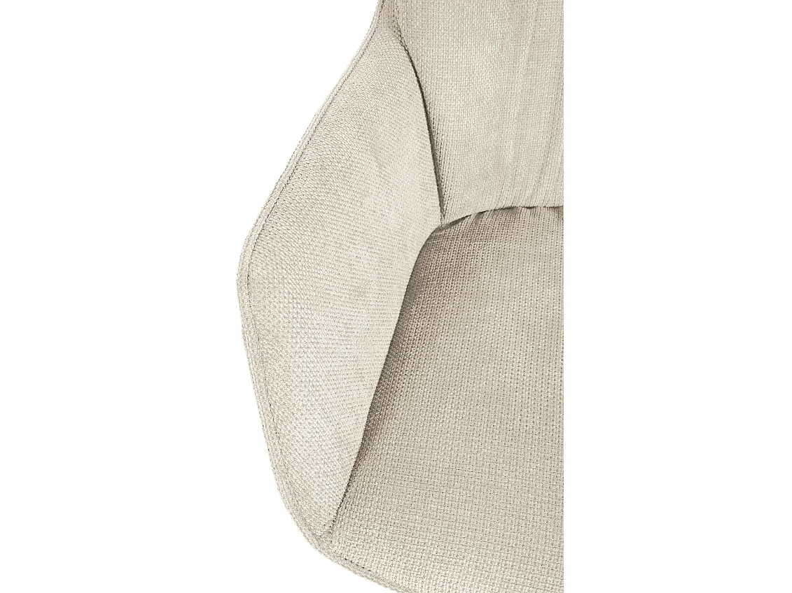 Fauteuil pivotant en tissu Jules - Crème91.00