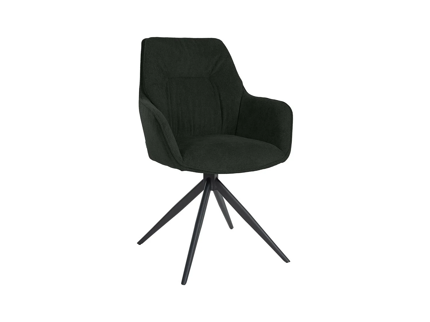 Fauteuil pivotant en tissu Jules - Noir91.00