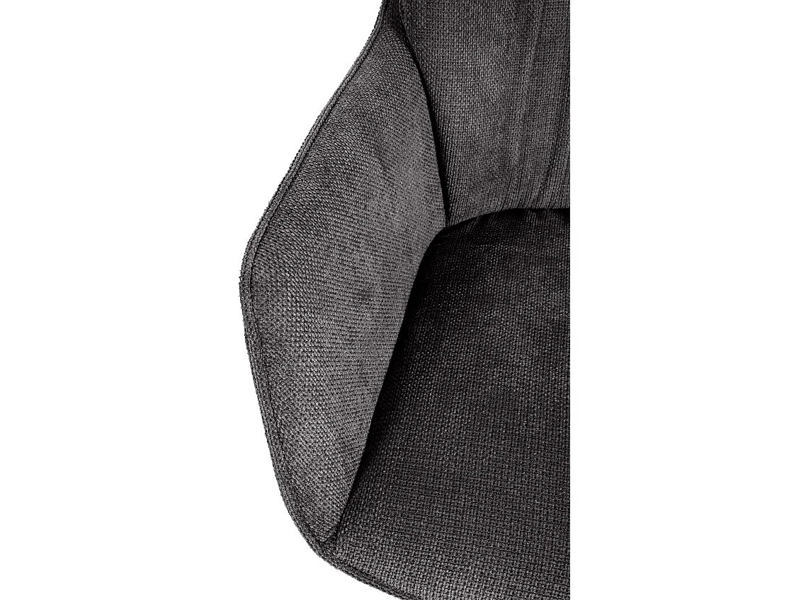 Fauteuil pivotant en tissu Jules - Noir91.00