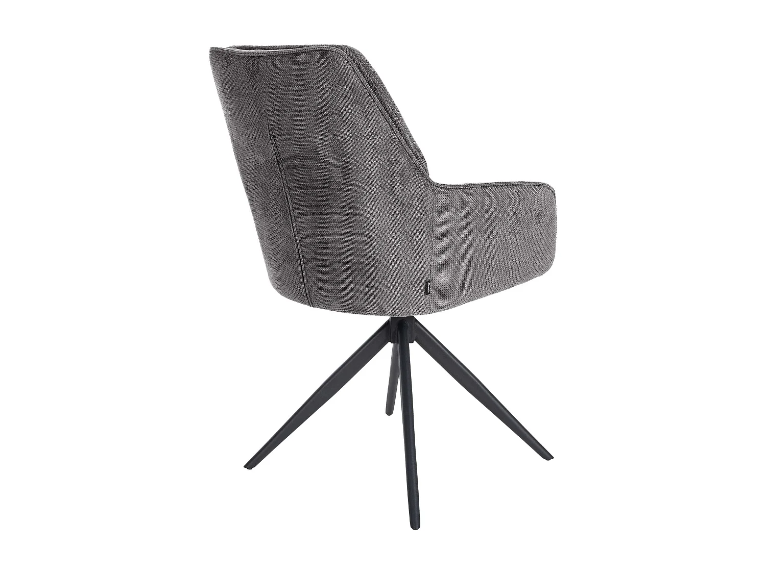 Fauteuil pivotant en tissu Jules - Noir91.00