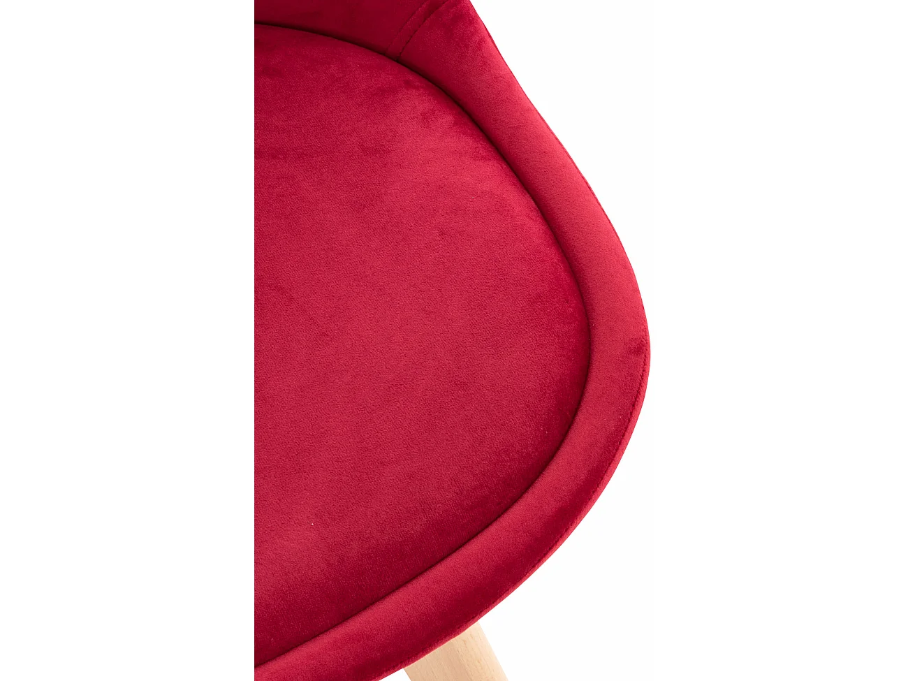 Eetkamerstoelen - Fluweel - rood - Linares