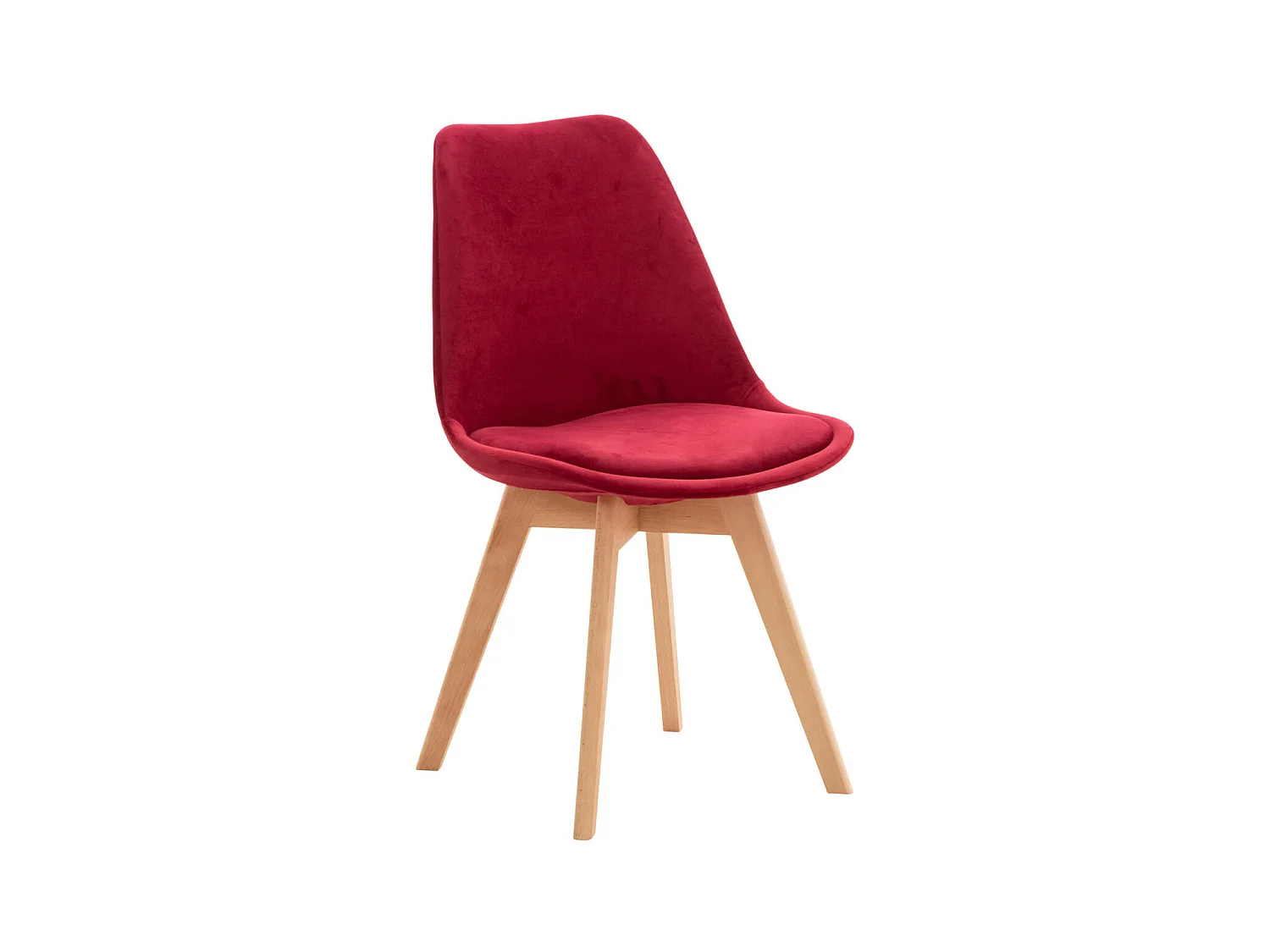 Chaise Linares - Velours Rouge83.00