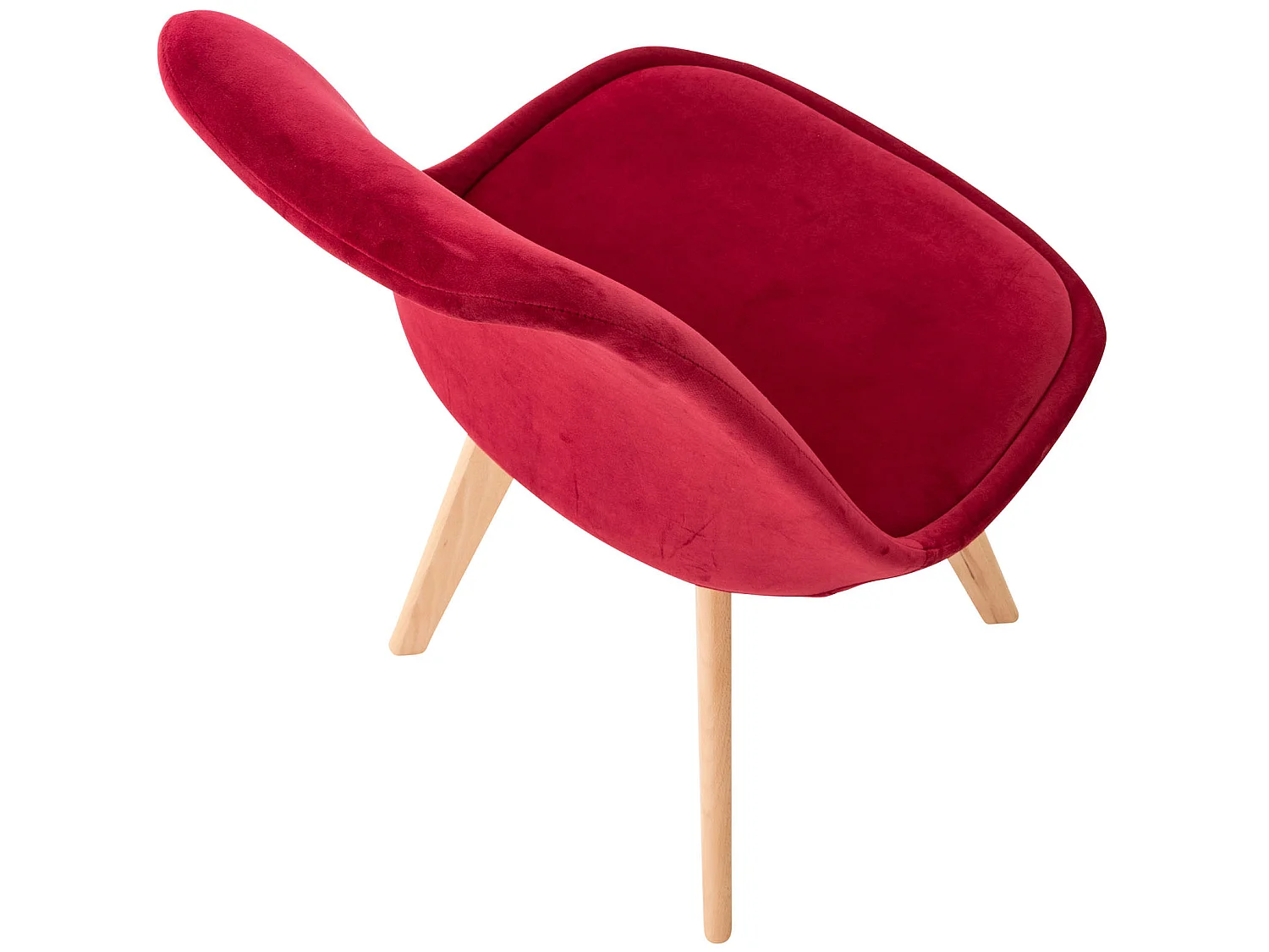 Chaise Linares - Velours Rouge83.00