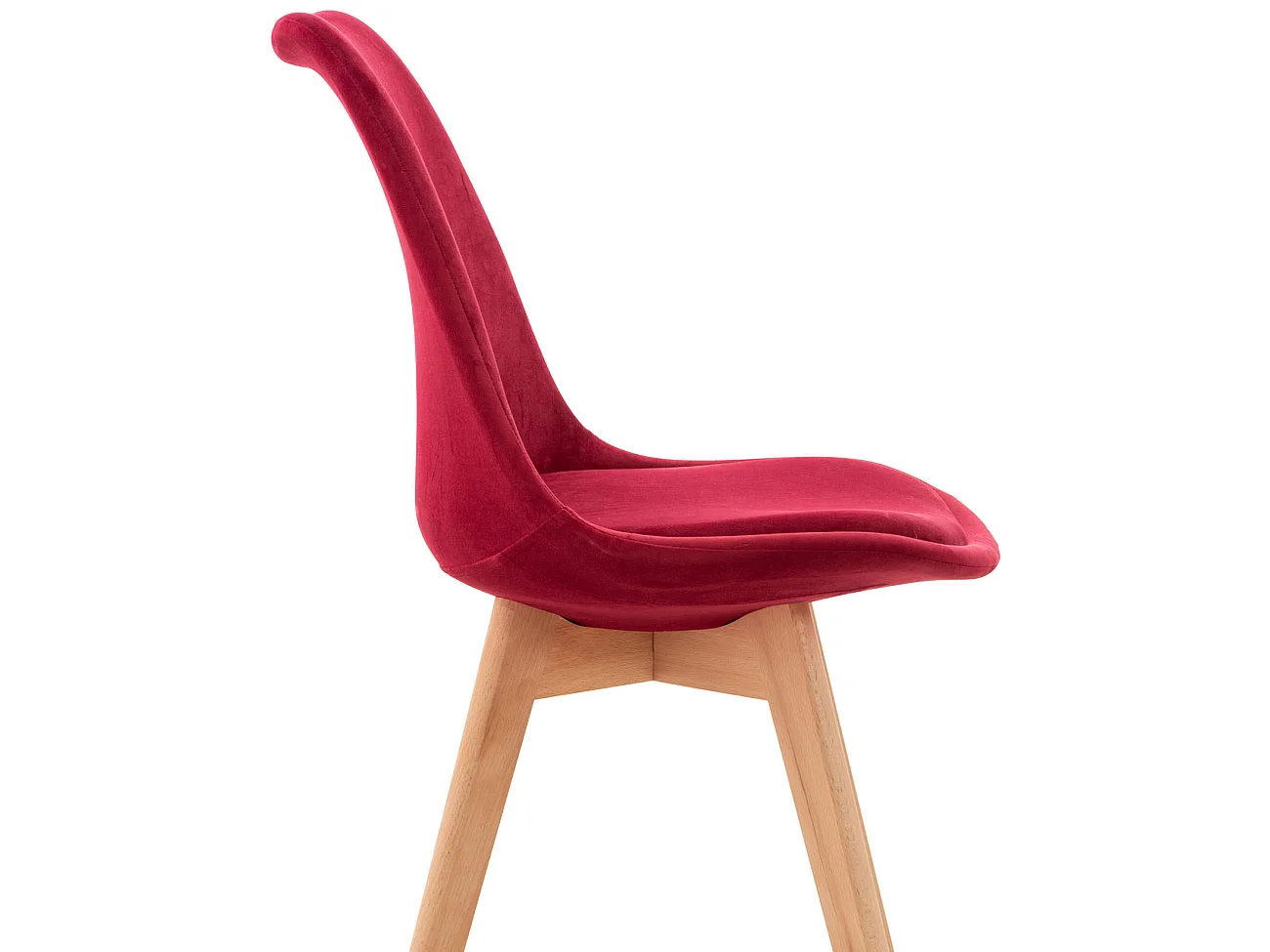 Chaise Linares - Velours Rouge83.00