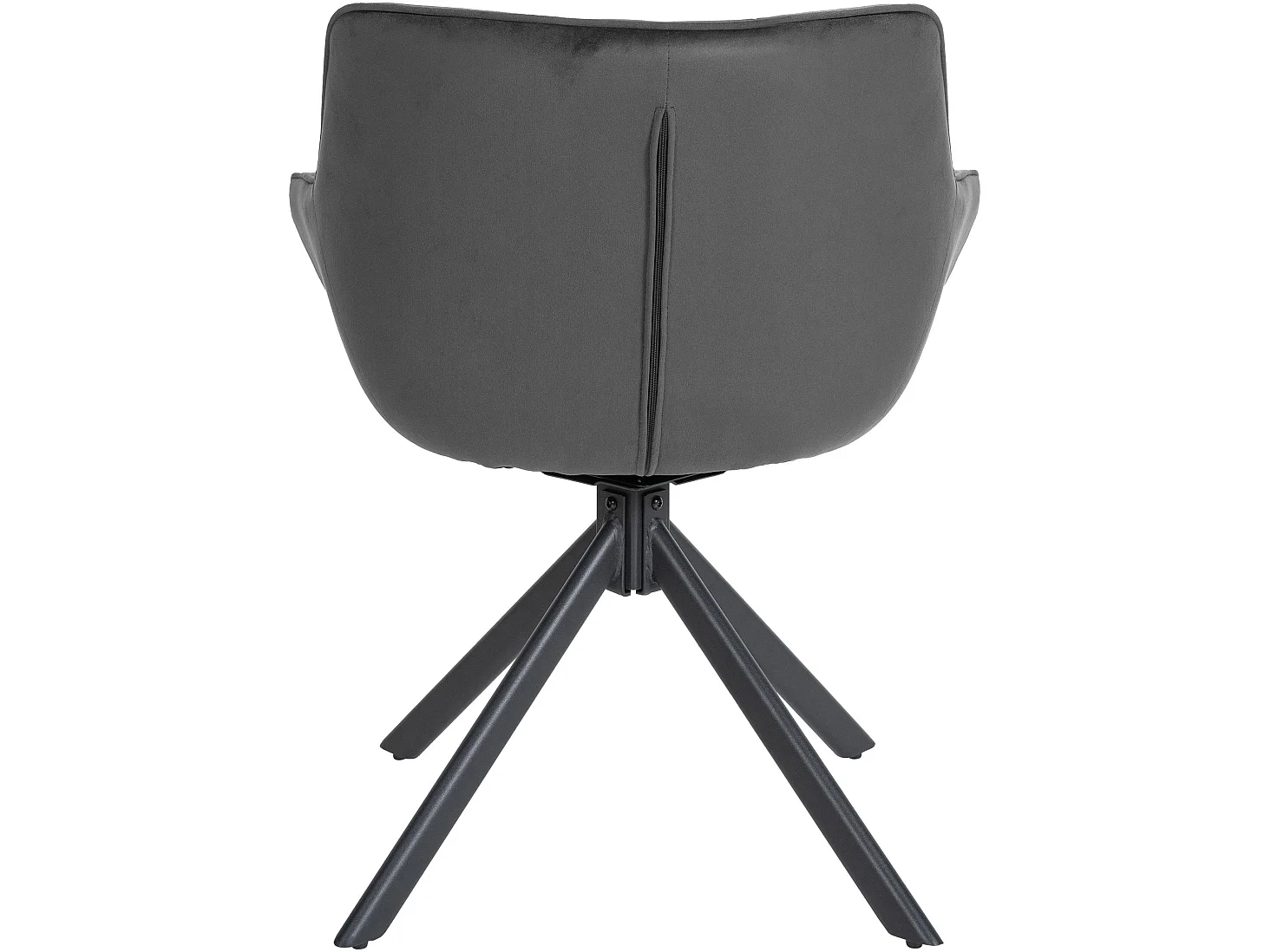 Eetkamerstoelen - Fluweel - donkergrijs - Westport