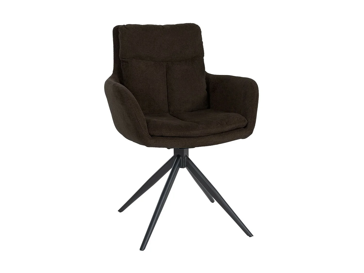 Fauteuil pivotant en tissu Vilas - Marron88.00