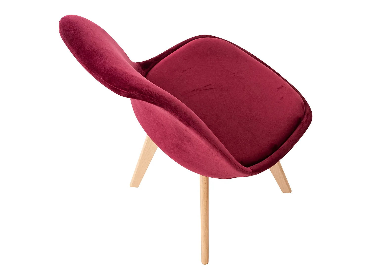 Chaise Linares - Velours Bordeaux83.00