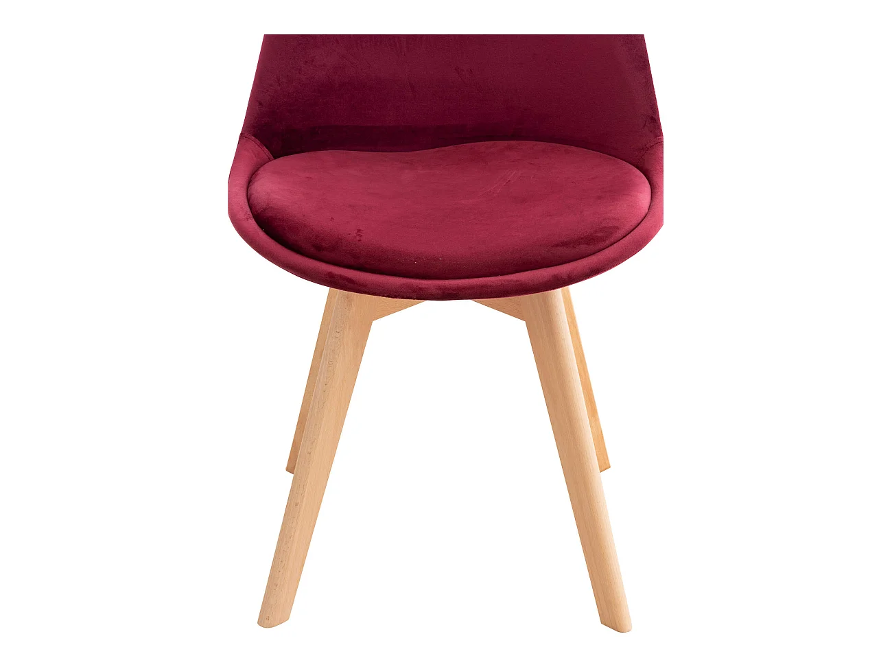 Chaise Linares - Velours Bordeaux83.00