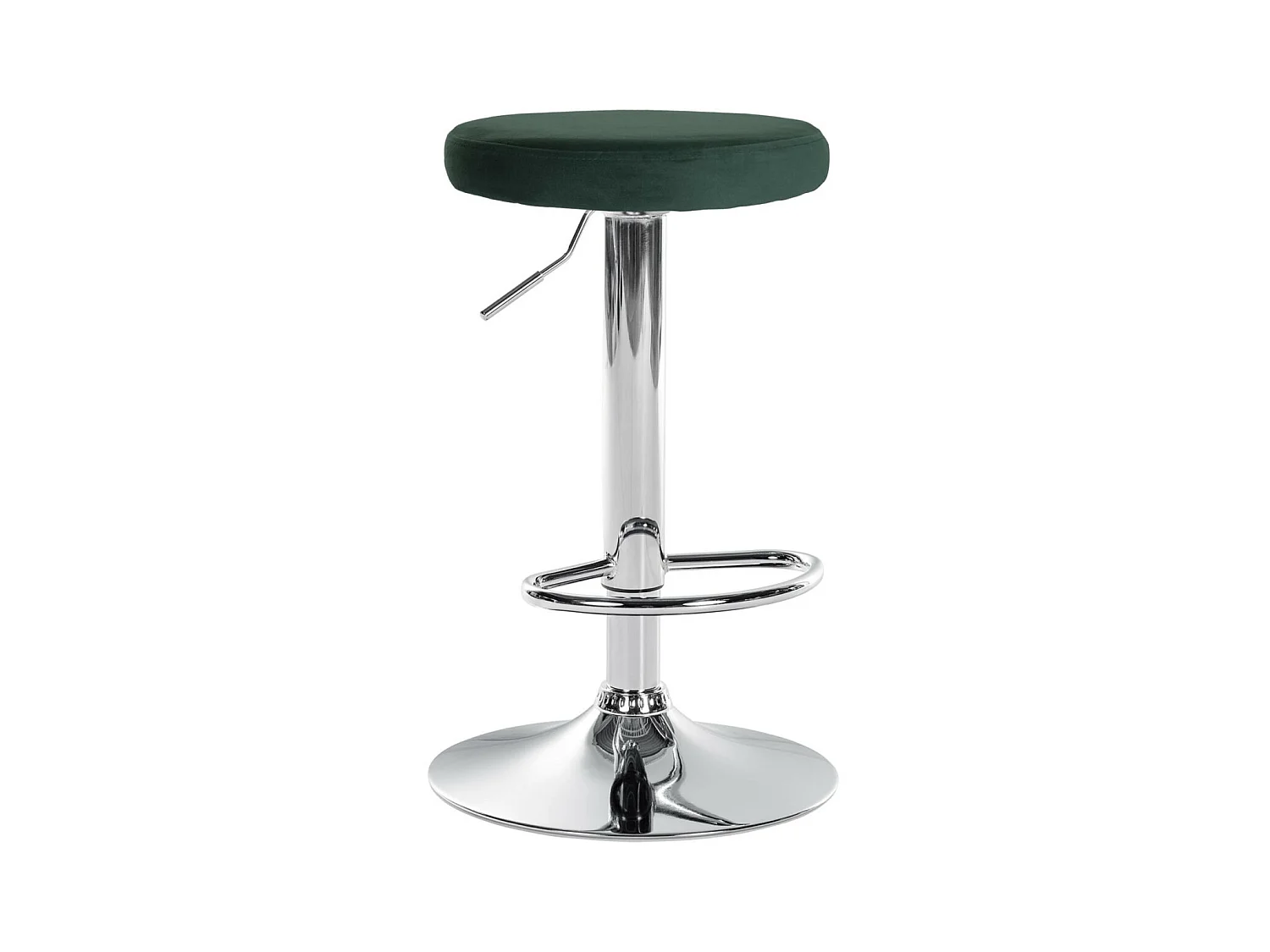 Fauteuil de bar Ponte - Chrome / Velours Vert60.00