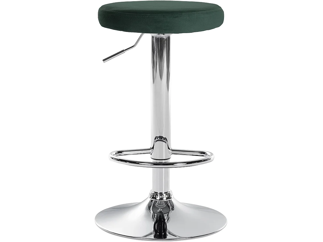 Fauteuil de bar Ponte - Chrome / Velours Vert60.00