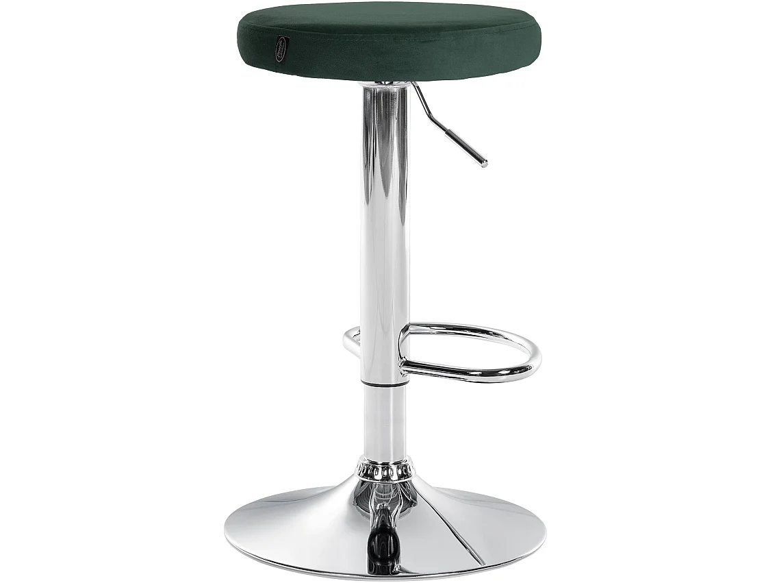 Fauteuil de bar Ponte - Chrome / Velours Vert60.00