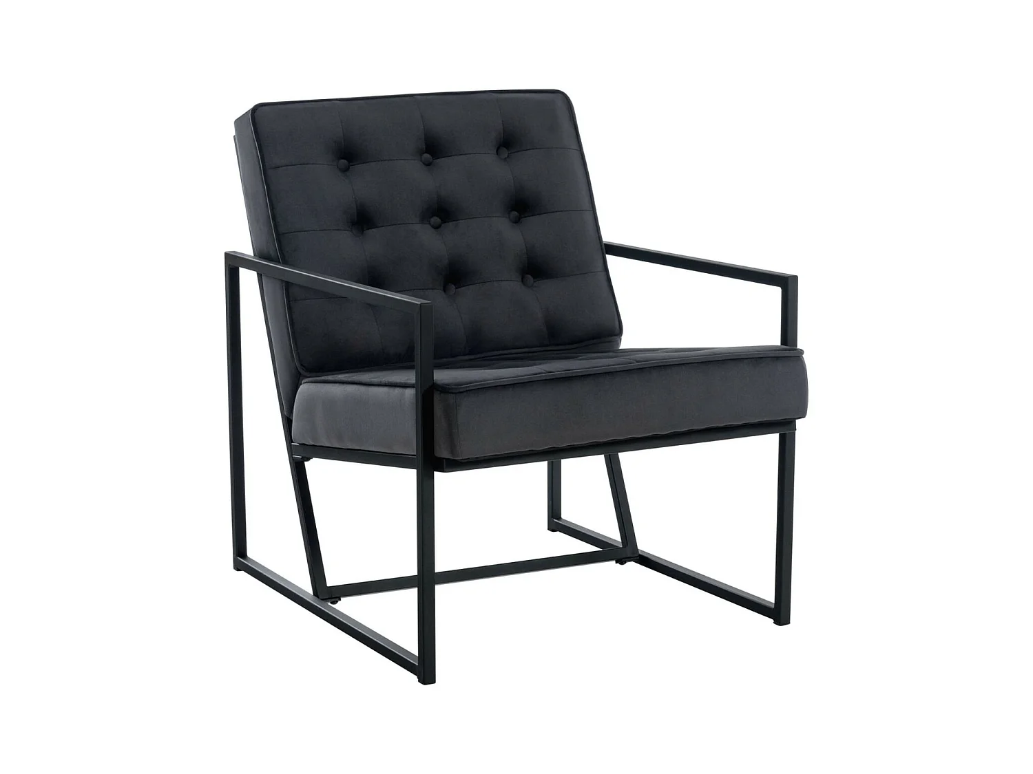 Fauteuil lounge Avon Velours - Gris79.50