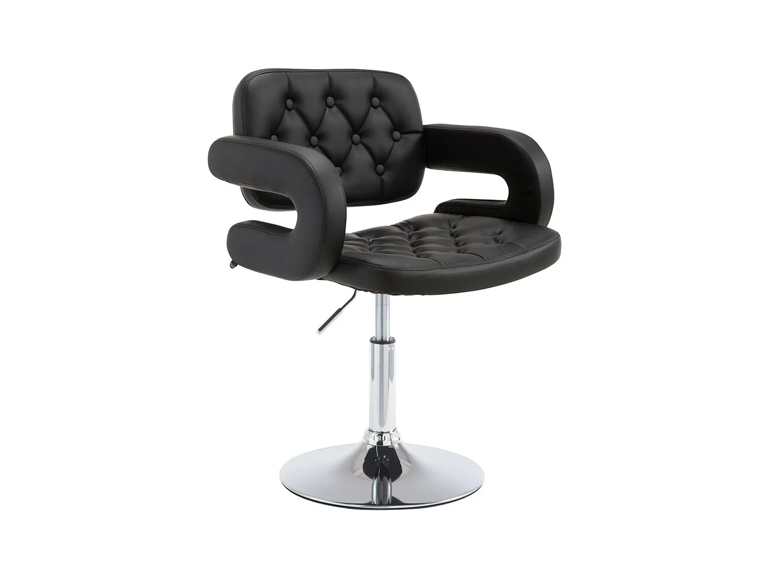 Fauteuil Lounge Dublin Simili cuir - Noir76.00