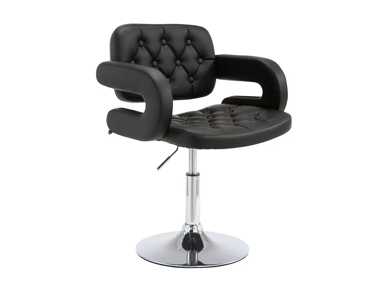 Fauteuil Lounge Dublin Simili cuir - Noir76.00