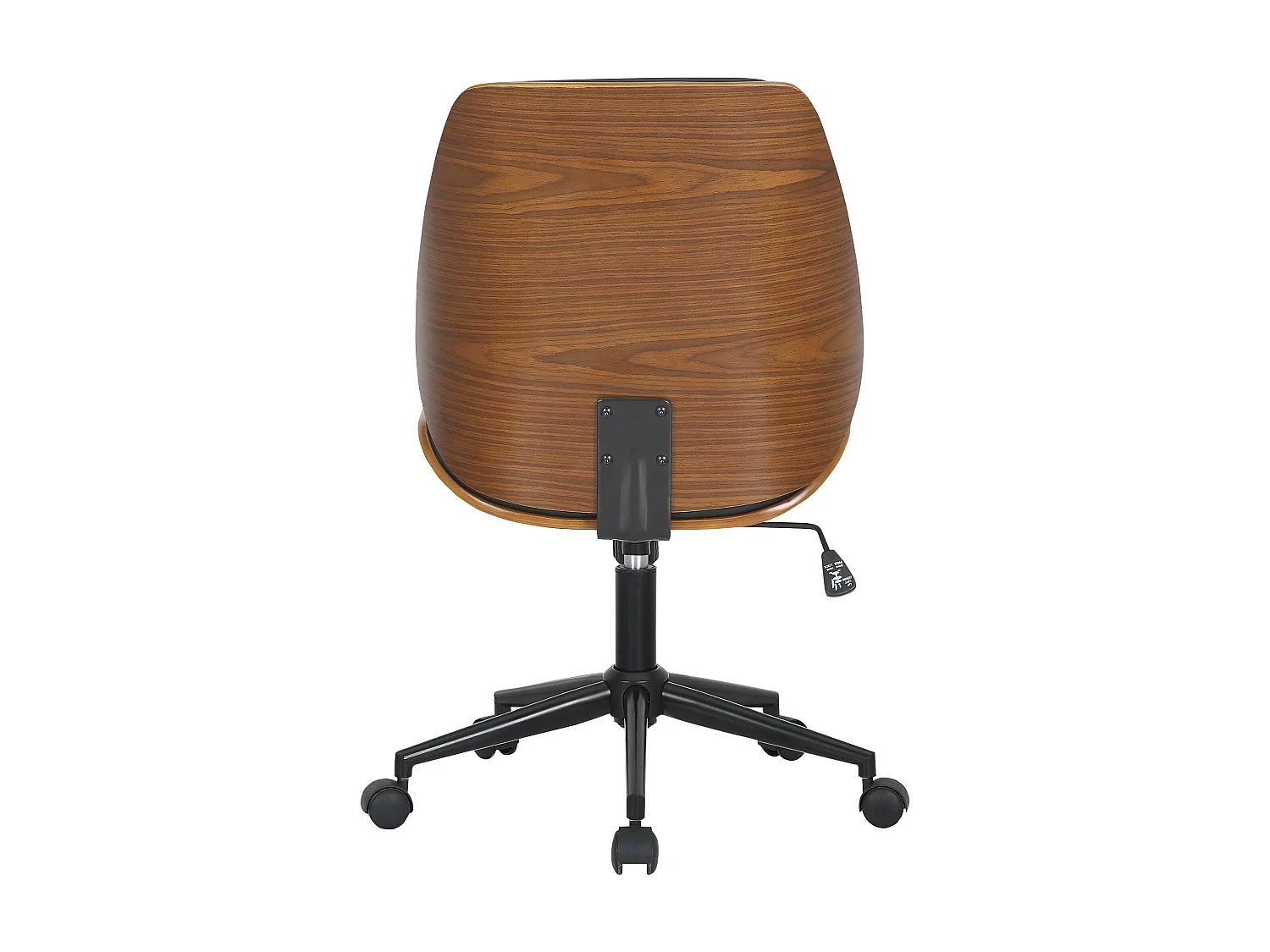 Fauteuil de bureau Mitch - Noyer - Noir (pied noir)90.00