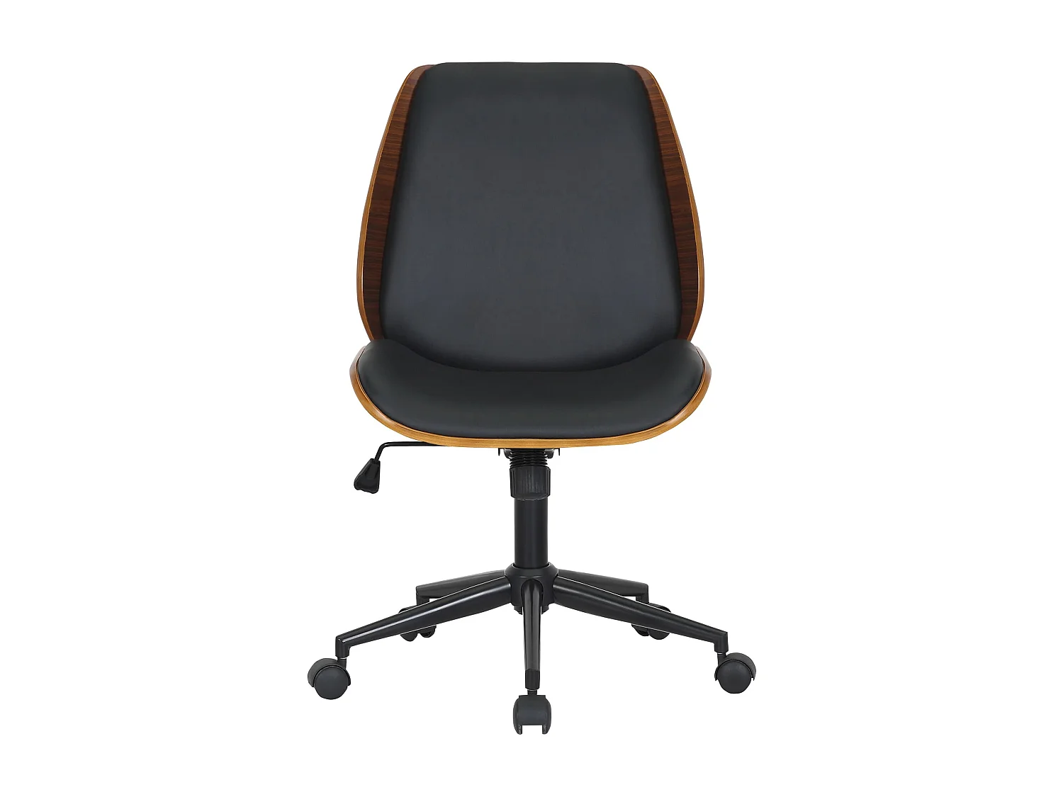 Bureaustoel - Kunstleer (PVC) & zwart - walnoot/zwart - Mitch