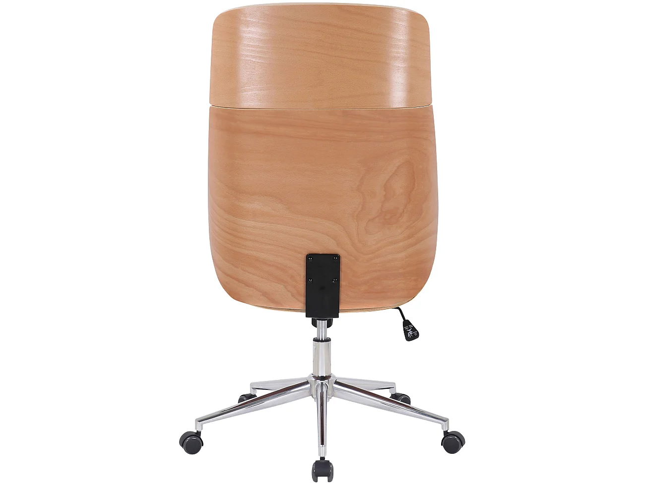 Fauteuil de bureau Varel - Bois naturel - blanc110.00