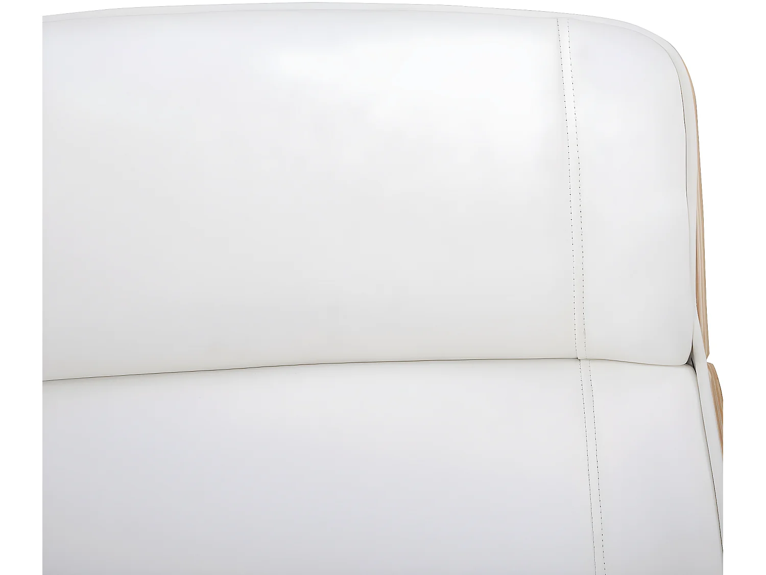 Fauteuil de bureau Varel - Bois naturel - blanc110.00