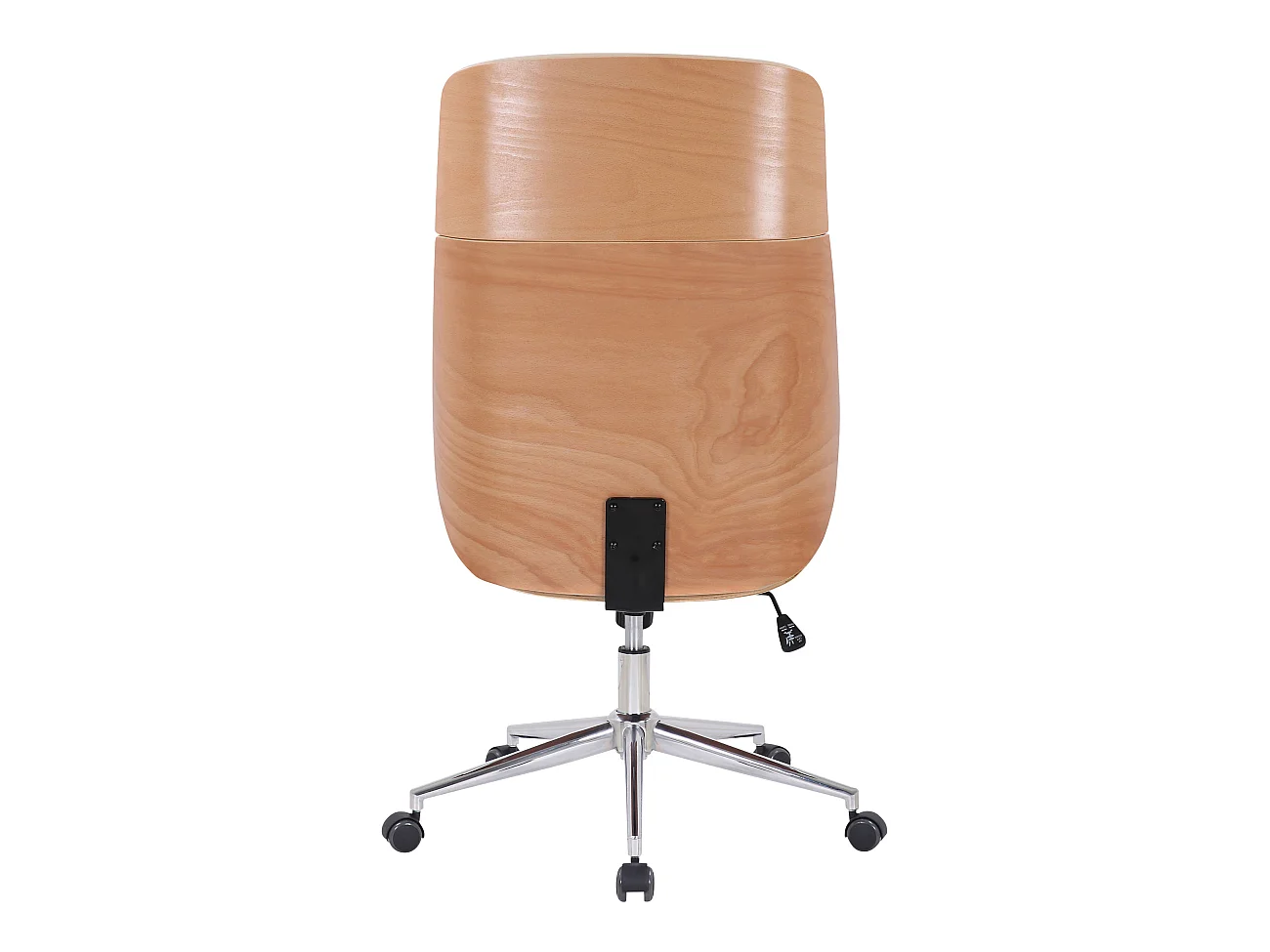 Fauteuil de bureau Varel - Bois naturel - blanc110.00